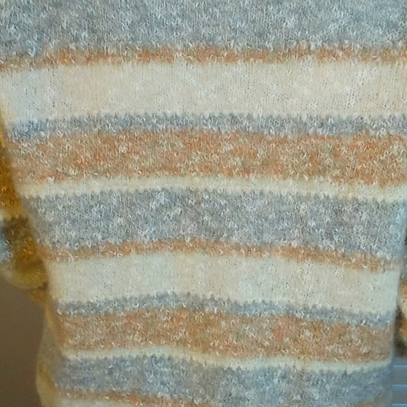 Shetland Scotland Cream Wool Blend Long Sleeves Pullover Sweater UK 46 US 14 - Picture 9 of 10